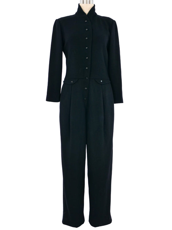 1990s Geoffrey Beene Wool Jumpsuit Jumpsuit arcadeshops.com