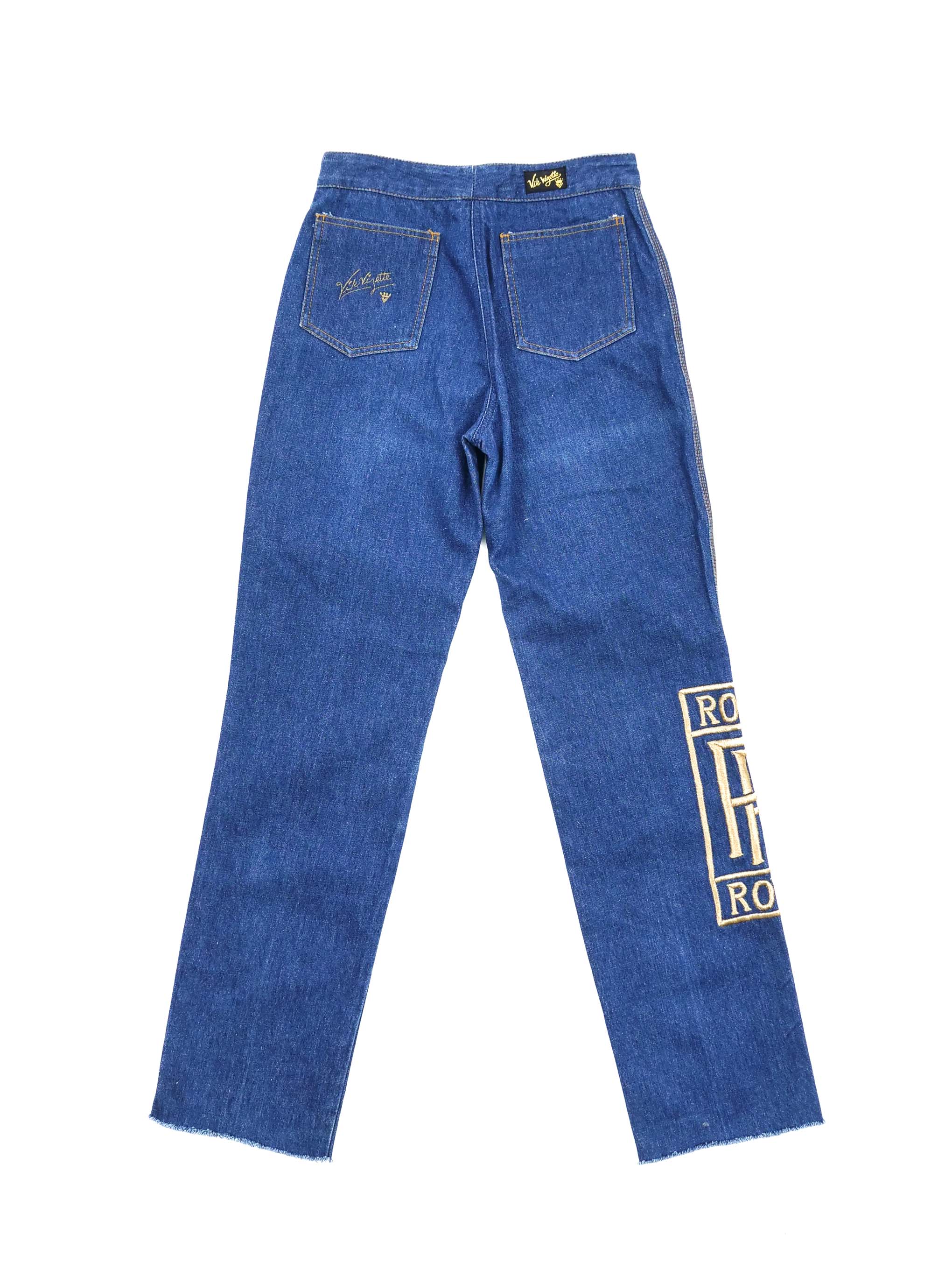 70,80’s デニムバナー DENIM HEADQUARTERS 1970s Rolls Royce Embroidered Denim