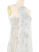 2007 Fendi Perforated Metallic Leather Dress Dress arcadeshops.com