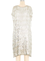 1980s Bead Fringed Sequin Dress Dress arcadeshops.com