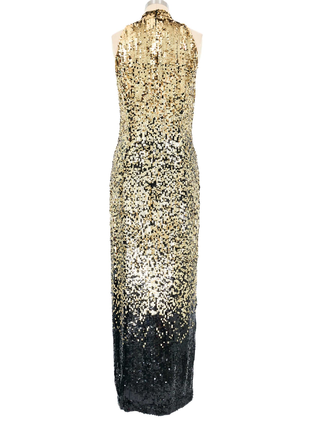 Oleg Cassini Ombre Gold Sequin Gown Oleg Cassini Ombre Gold Sequin Gown