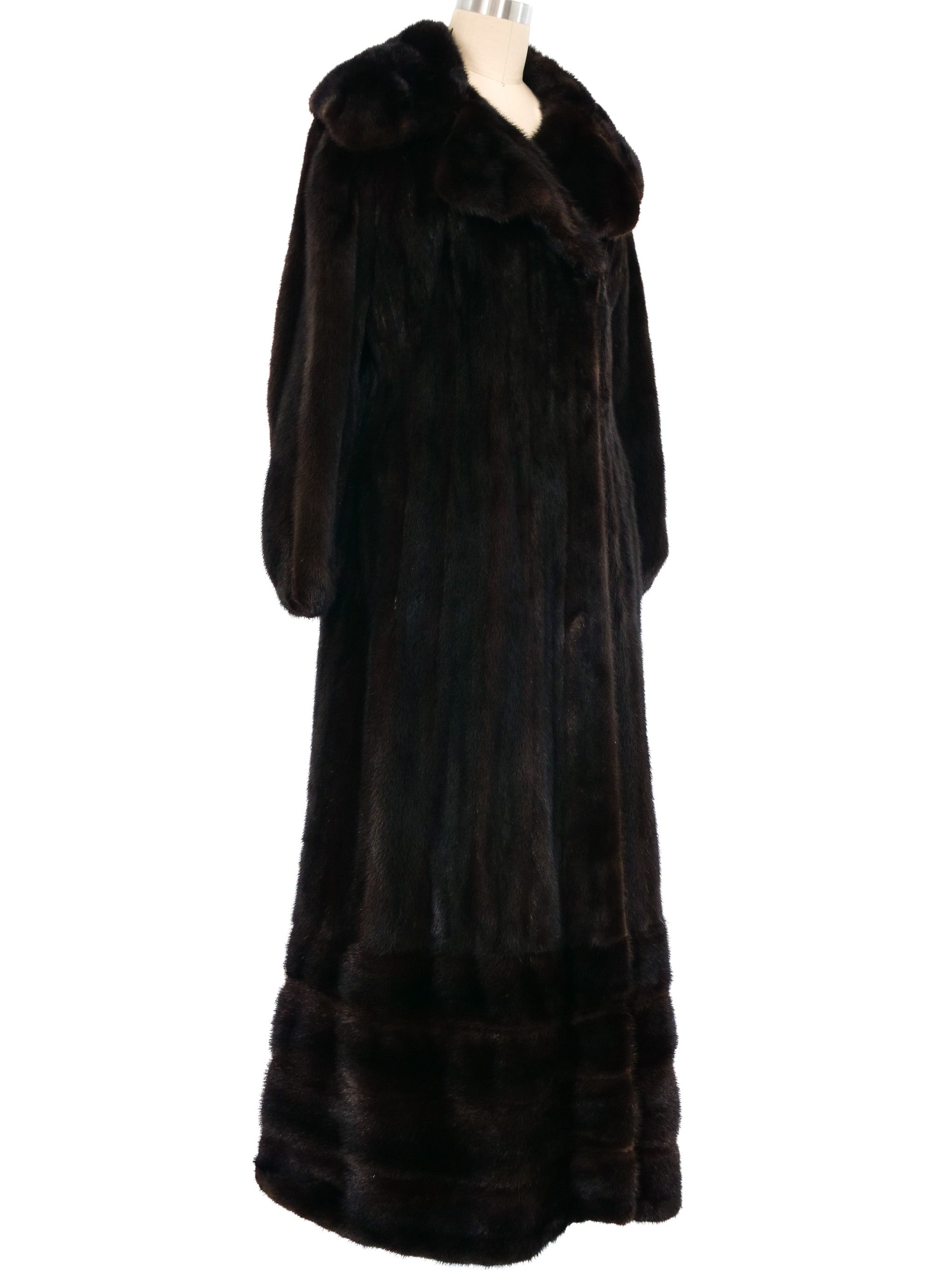 Galanos Full Length Convertible Mink Coat