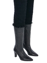 Chanel Thigh High Leather and Tweed Boots, 39 Accessory arcadeshops.com