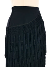 Gianni Versace Tassel Fringed Mini Skirt Bottom arcadeshops.com