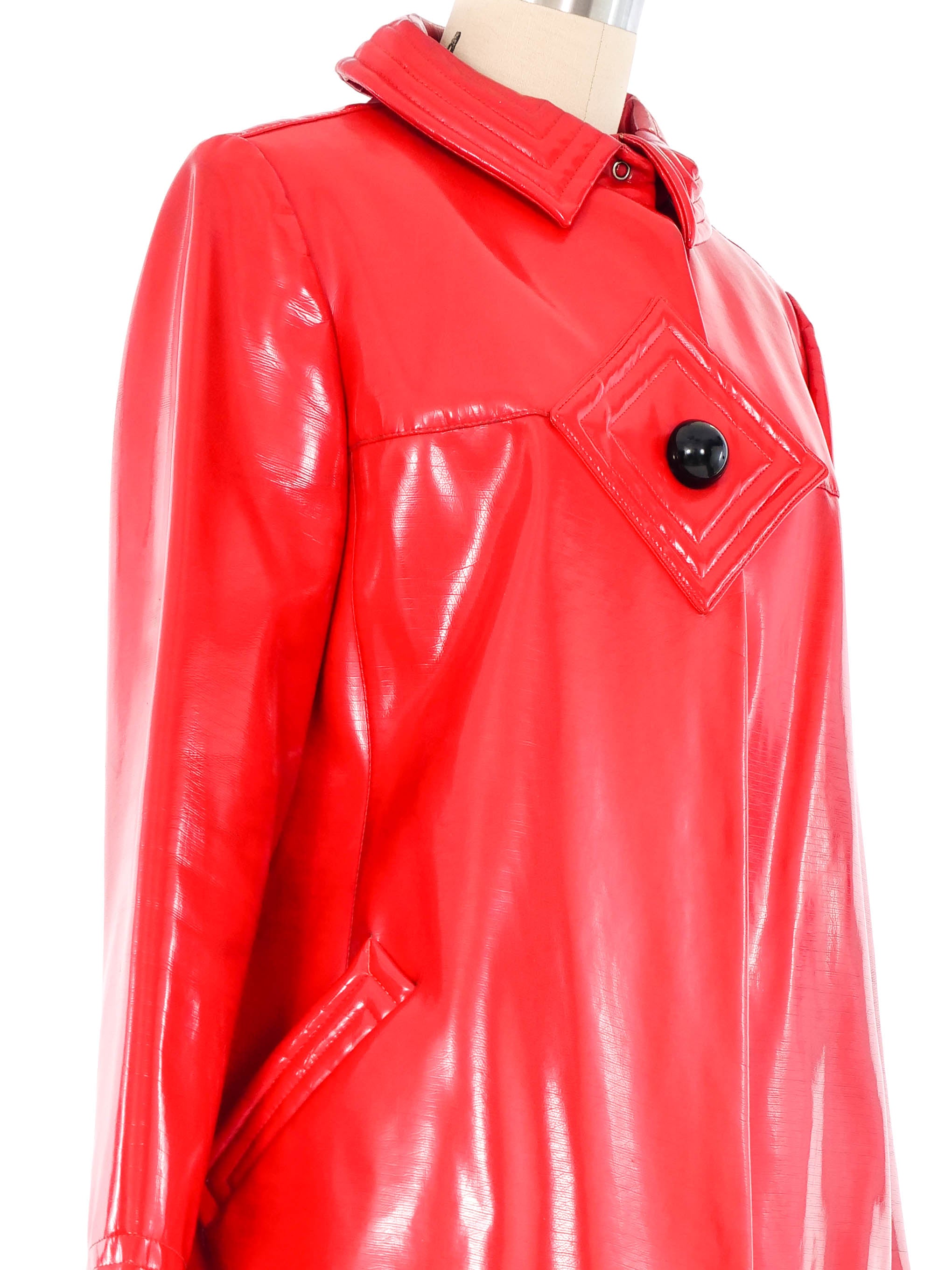1960s Pierre Cardin Space Age Vinyl Coat