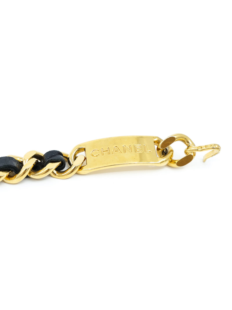 Chanel Leather and Chain Belt Accessory arcadeshops.com