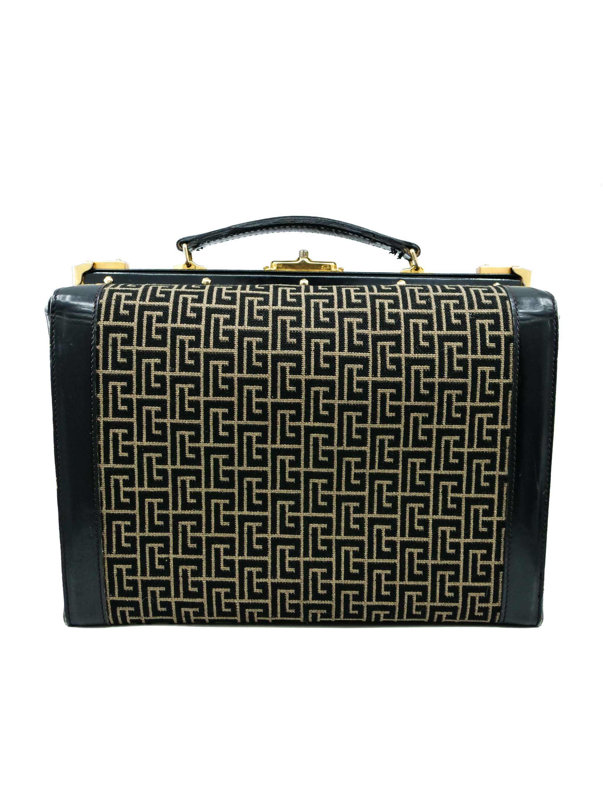 Pierre Balmain Monogram Doctors Bag