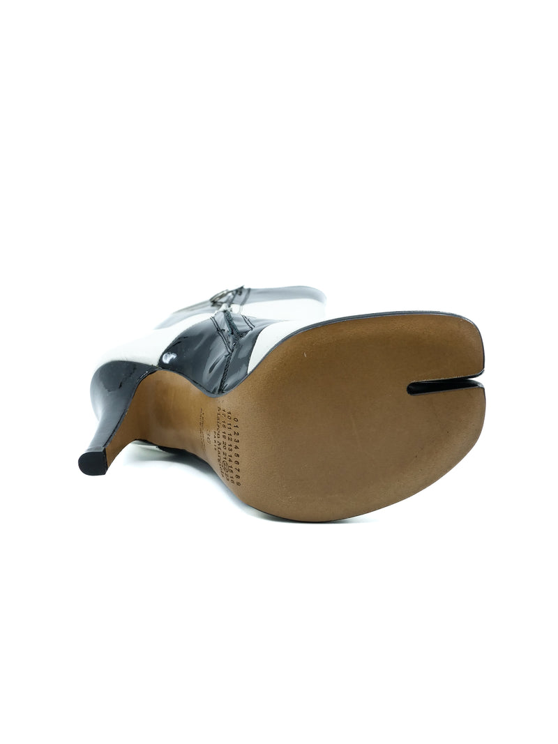 Margiela Striped Stiletto Tabi Boots, 36 Accessory arcadeshops.com
