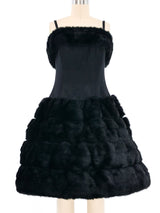 Faux Fur Accented Hoop Dress Dress arcadeshops.com