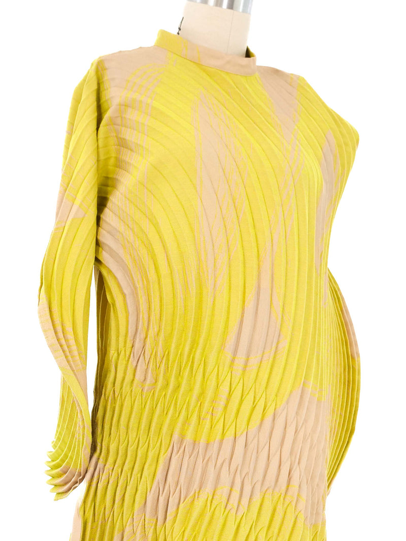 Issey Miyake Pleated Asymmetrical Dress Dress arcadeshops.com