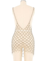 Bead Embellished Chainmail Dress Dress arcadeshops.com