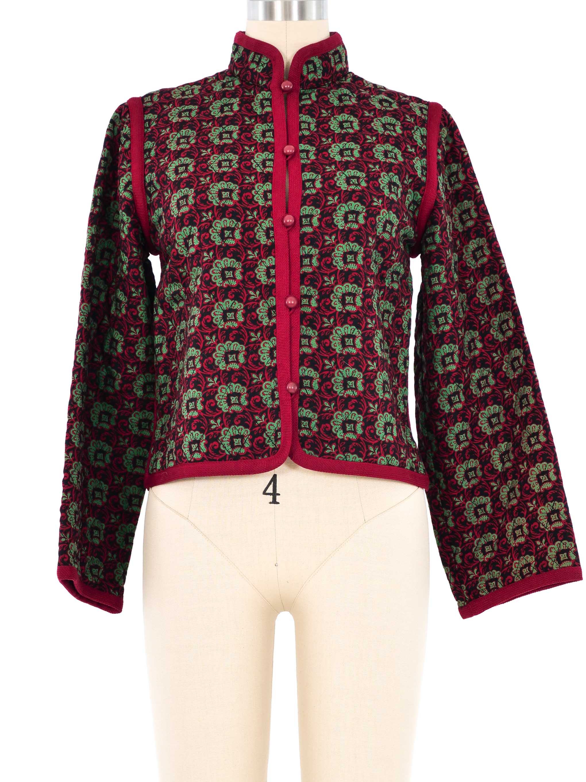 ジャケット・アウター Vintage Yves Saint Laurent knit jacket Yves Saint Laurent Ikat Knit Jacket