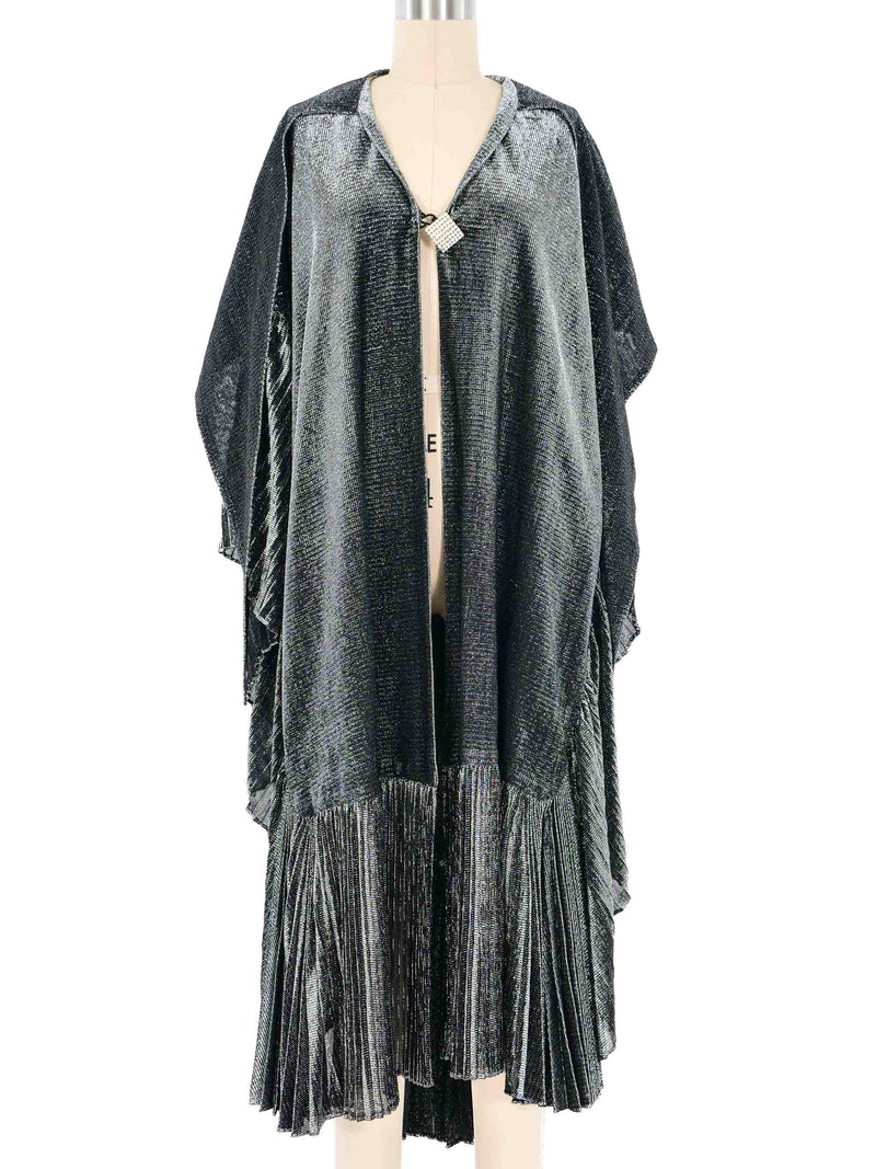 1960's Pleated Metallic Cape Jacket arcadeshops.com