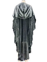 1960's Pleated Metallic Cape Jacket arcadeshops.com