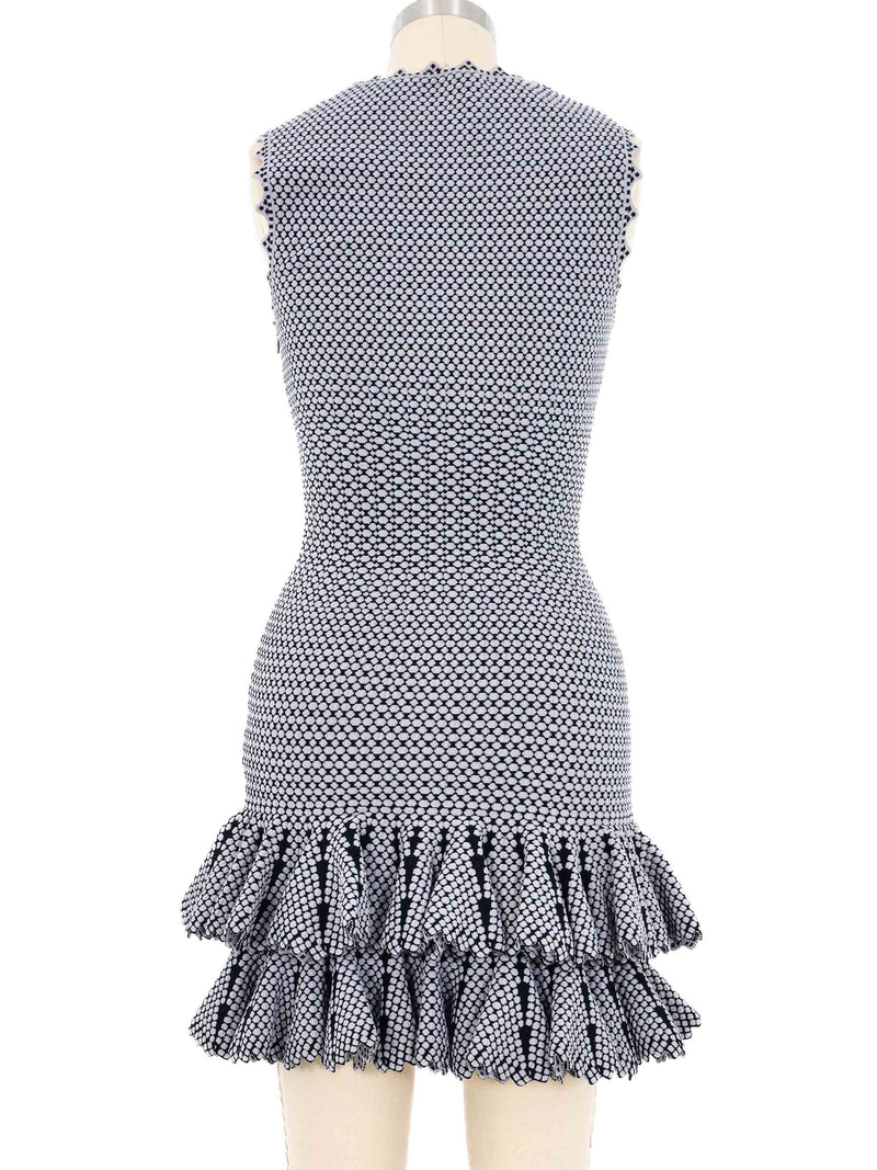 Alaia Knit Ruffle Mini Dress Dress arcadeshops.com
