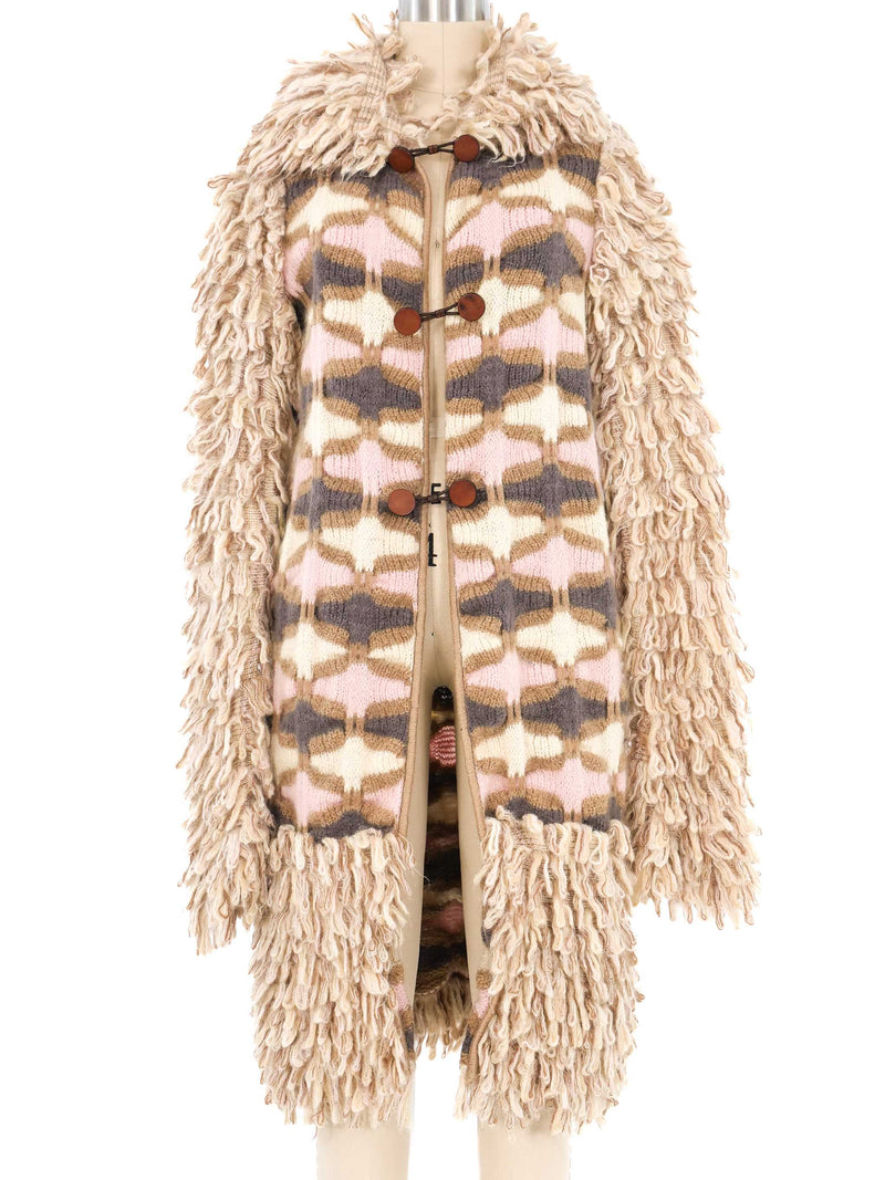 Missoni Fringed Knit Coat Jacket arcadeshops.com