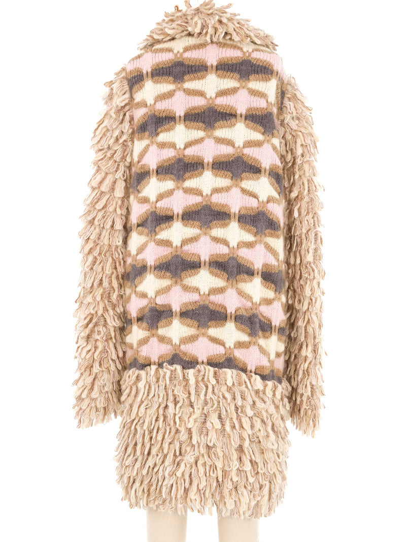 Missoni Fringed Knit Coat Jacket arcadeshops.com