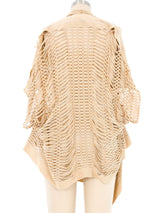 Issey Miyake Open Knit Fringe Top Top arcadeshops.com