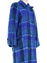 Plaid Wool Maxi Coat Outerwear arcadeshops.com