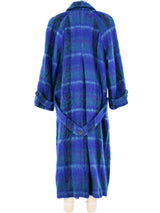 Plaid Wool Maxi Coat Outerwear arcadeshops.com