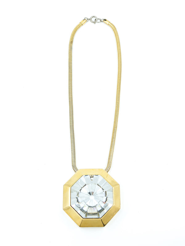 Lanvin Crystal Pendant Necklace Jewelry arcadeshops.com