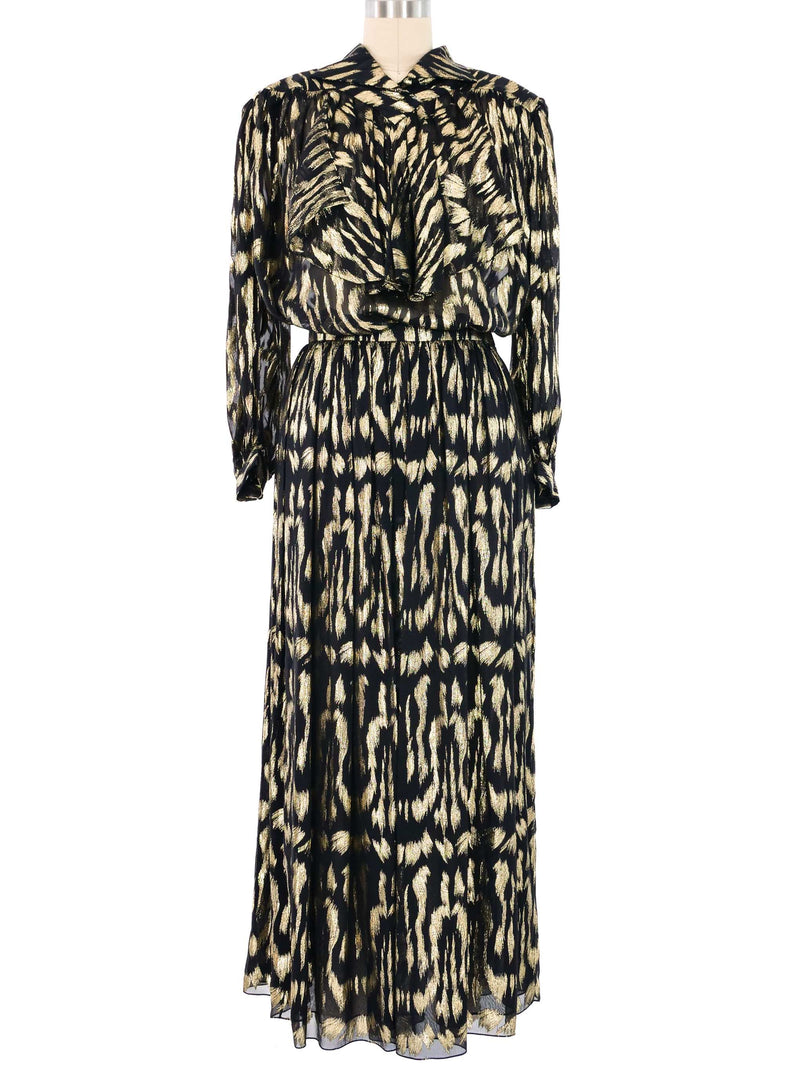 Soo Yung Lee Sheer Lame Skirt Ensemble Suit arcadeshops.com