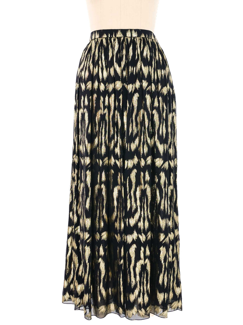 Soo Yung Lee Sheer Lame Skirt Ensemble Suit arcadeshops.com
