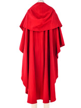 Yeohlee Red Wool Cape Jacket arcadeshops.com