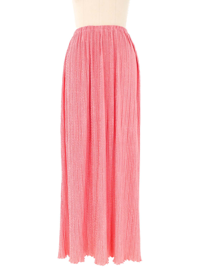 Mary McFadden Pleated Pink Skirt Ensemble Suit arcadeshops.com