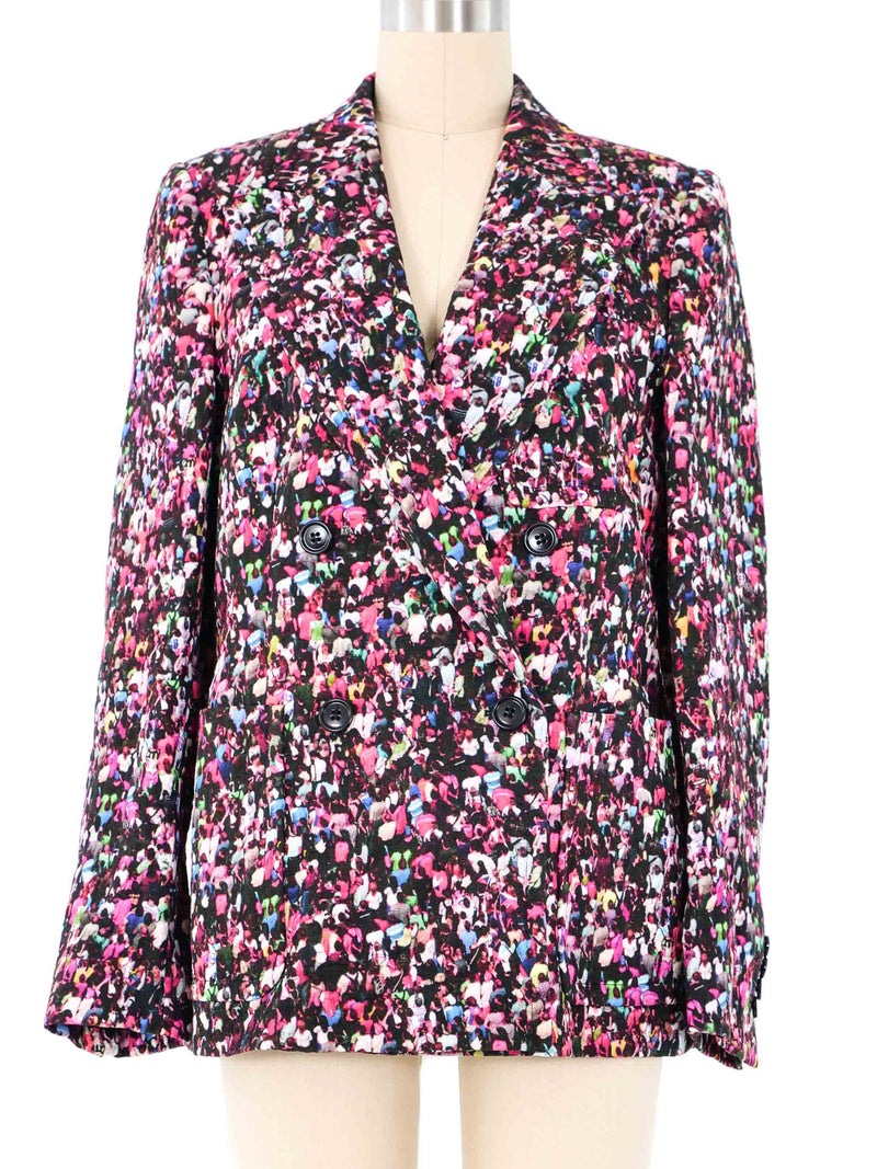 Dries Van Noten Photo Print Blazer Jacket arcadeshops.com