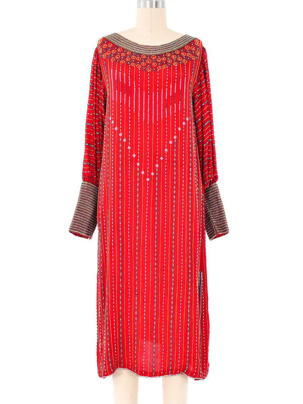 Sister Max Red Bead Embellished Dress Dress arcadeshops.com