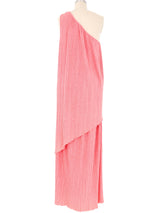 Mary McFadden Pleated Pink Skirt Ensemble Suit arcadeshops.com