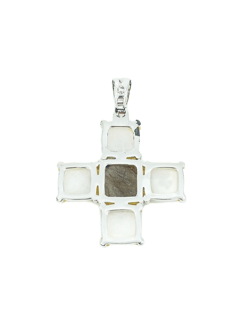 Francesca Romana Stone Cross Pendant Accessory arcadeshops.com