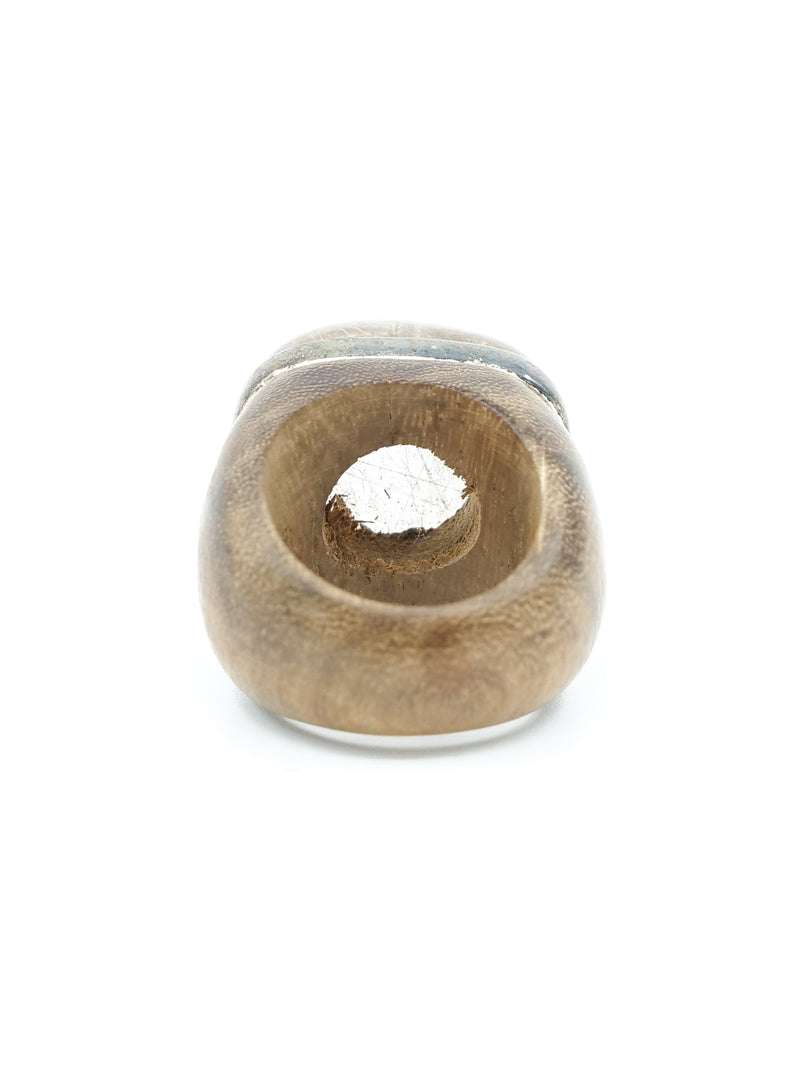 Brazilian Wood Rutilated Quartz Ring Accessory arcadeshops.com