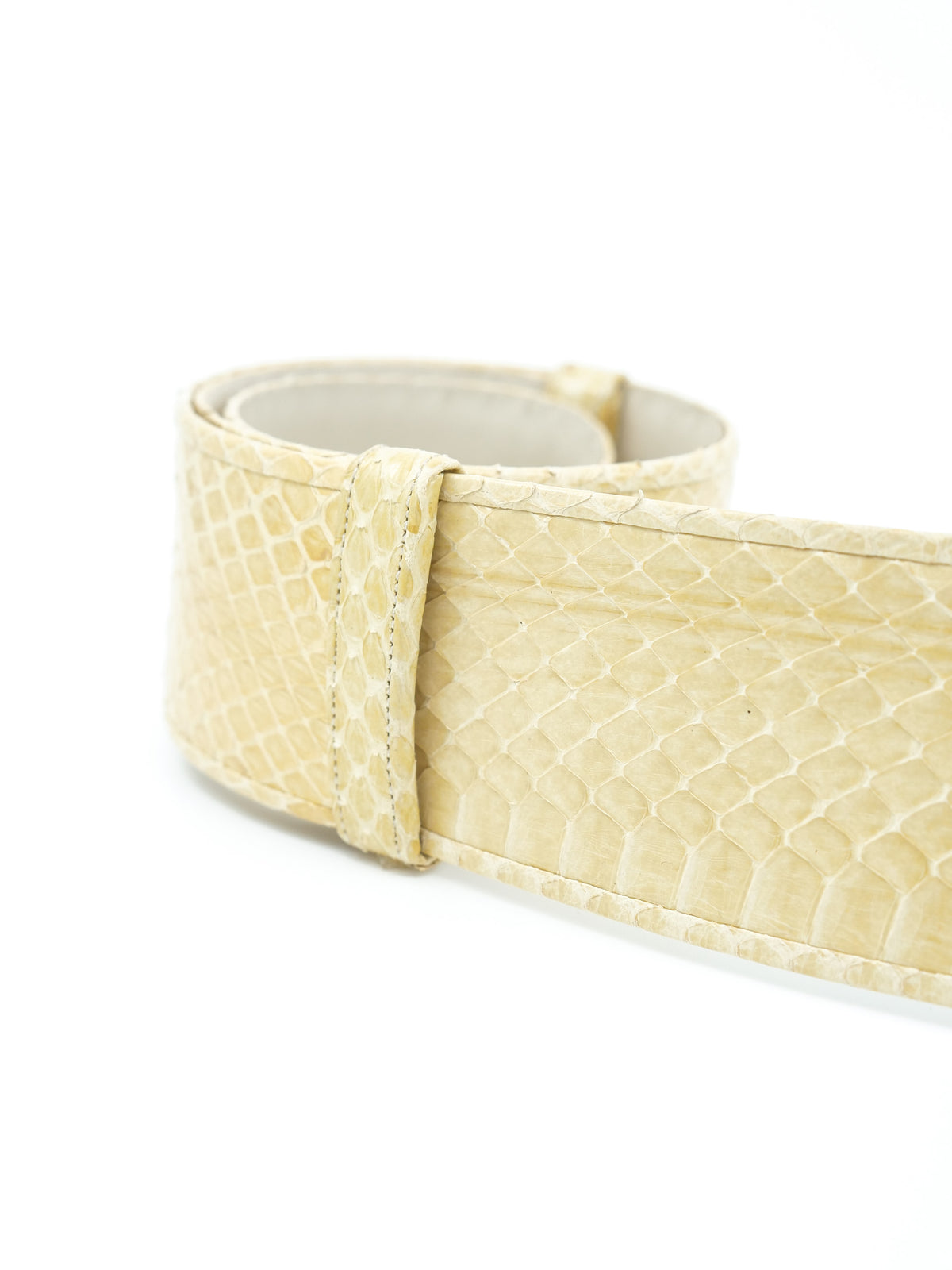 Judith Leiber vintage belt.  Adjustable  Snakeskin Vintage Judith Leiber Orange Snakeskin Belt Gold Diamond  main image 3
