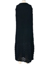Issey Miyake Black Wool Dimensional Knit Dress Dress arcadeshops.com