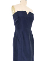 Thierry Mugler Strapless Silk Trumpet Gown Dress arcadeshops.com