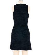 Versus Versace Velvet Burnout Mini Dress Dress arcadeshops.com