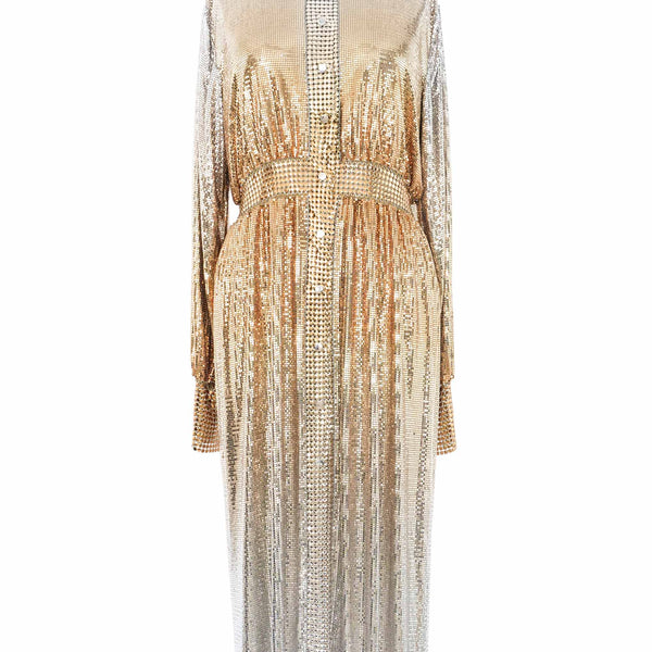 【関税込み】PACO RABANNE Studded mesh dress Paco Rabanne Studded Mesh Dress Dresses Blue | REVERSIBLE