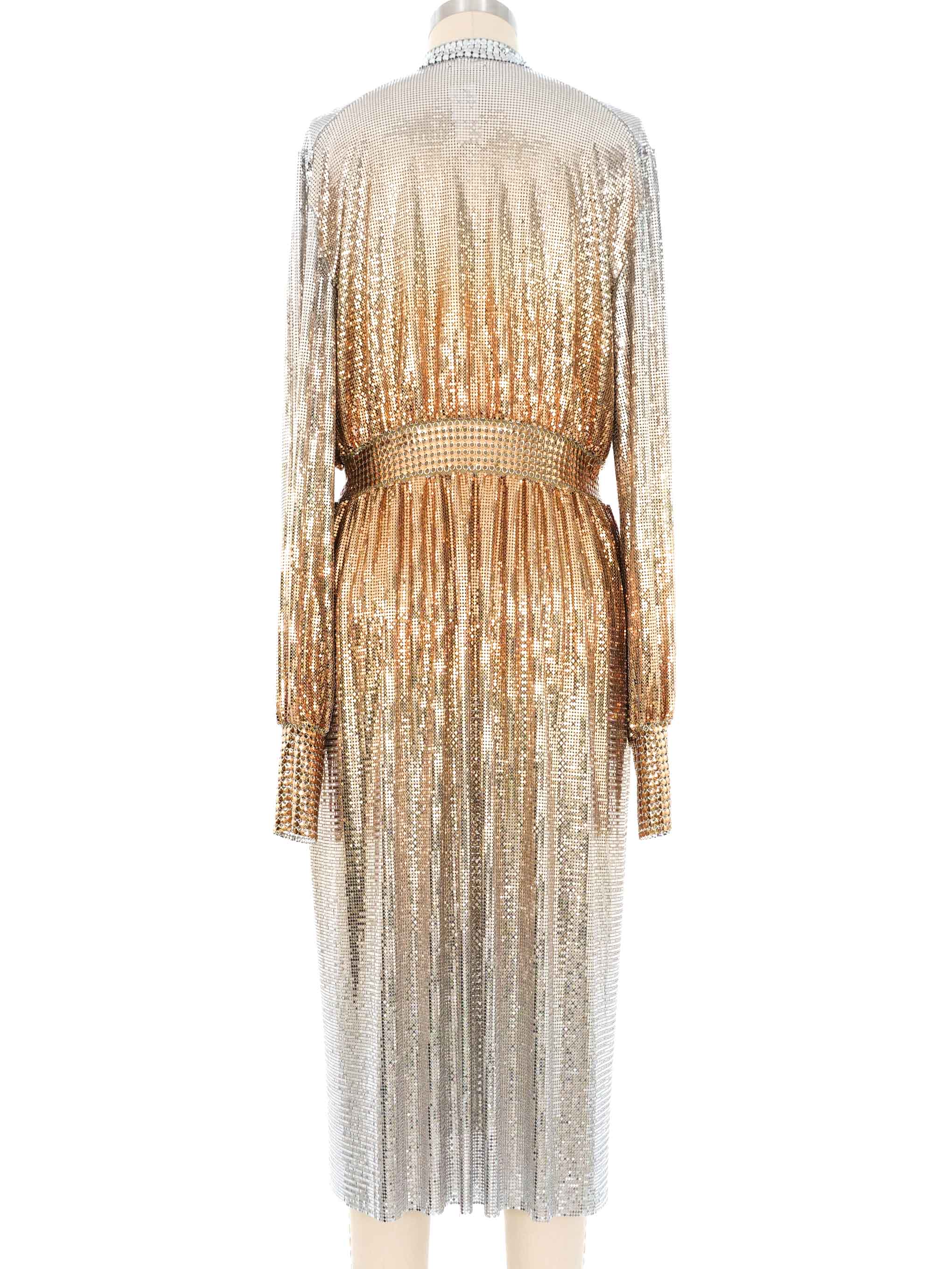 【関税込み】PACO RABANNE Studded mesh dress Paco Rabanne x H&M HM Metal-Mesh Dress Silver Size M L