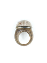 Brazilian Wood Rutilated Quartz Ring Accessory arcadeshops.com
