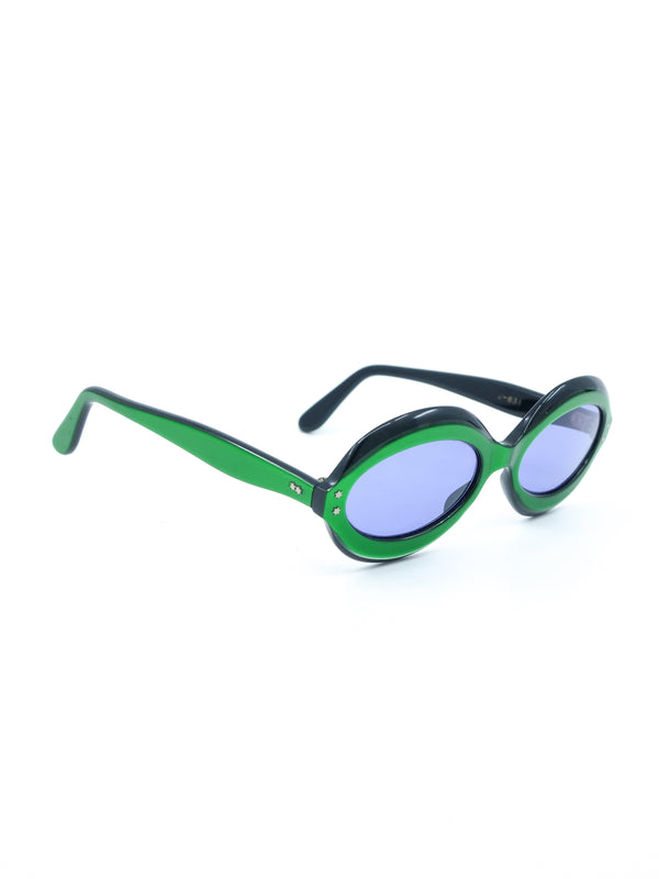 1960s French Green Framed Sunglasses Accessory arcadeshops.com