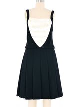 Chanel Pleated Bust Apron Dress Dress arcadeshops.com