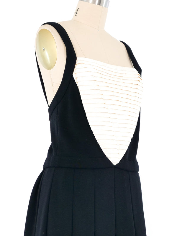 Chanel Pleated Bust Apron Dress Dress arcadeshops.com