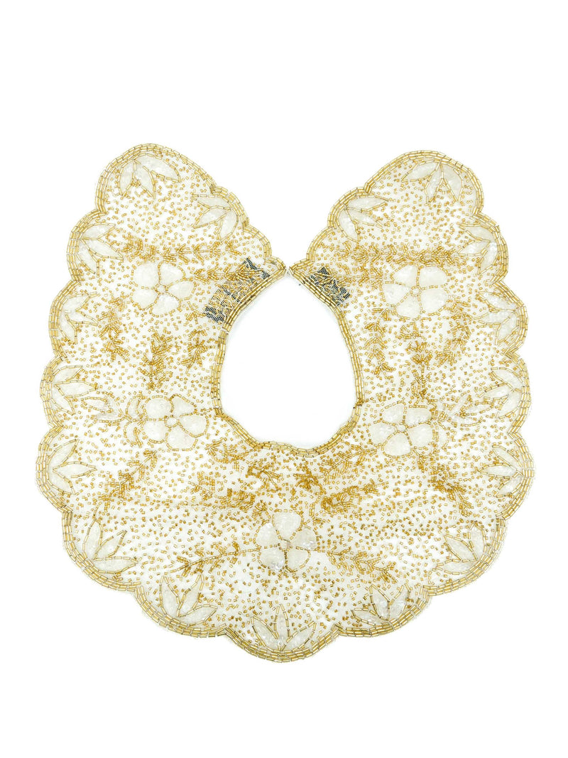 Mary McFadden Embellished Lace Collar And Cuffs Accessory arcadeshops.com