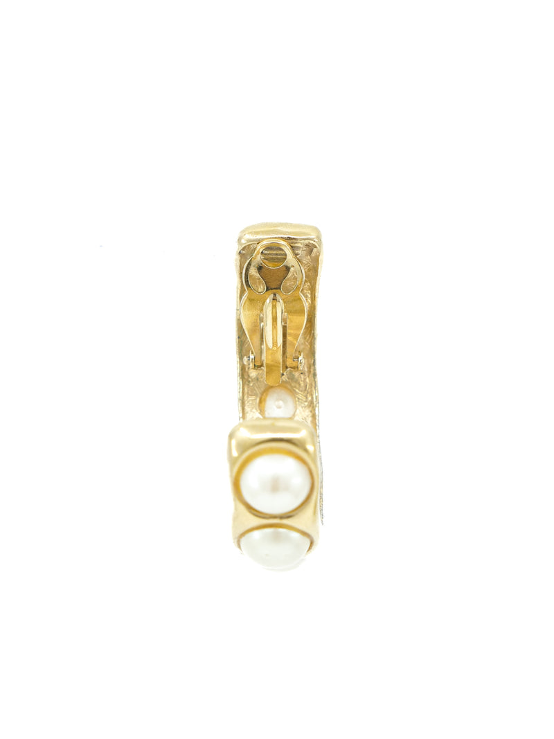 Givenchy Pearl Hoop Earrings Accessory arcadeshops.com