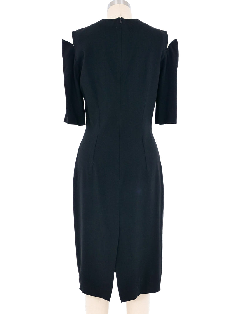 Alexander McQueen Cutout Shoulder Dress