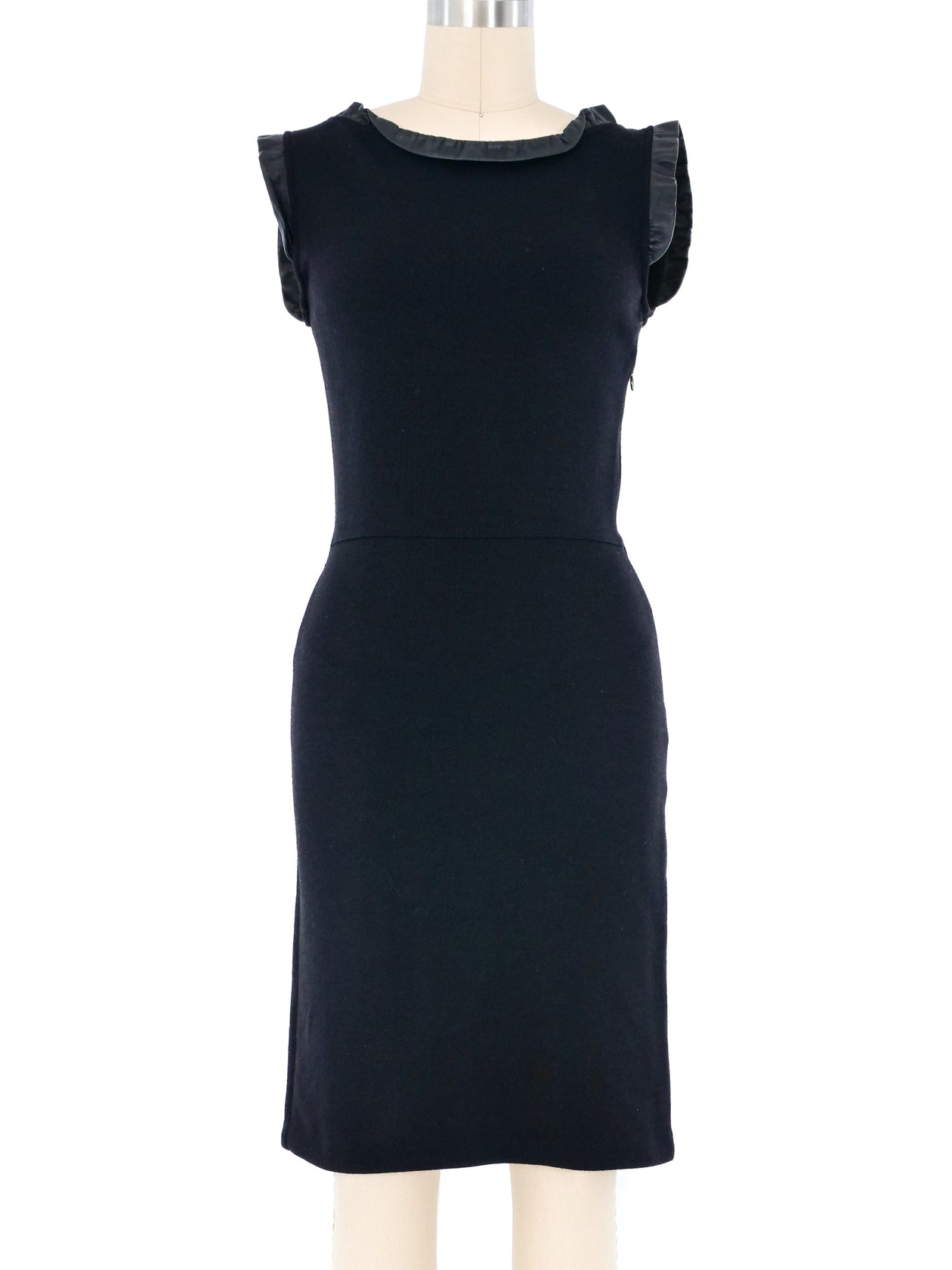 chinese dress ladies Christian Dior Leather and Lace Dress