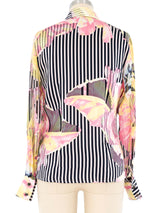 Escada Printed Silk Blouse Top arcadeshops.com