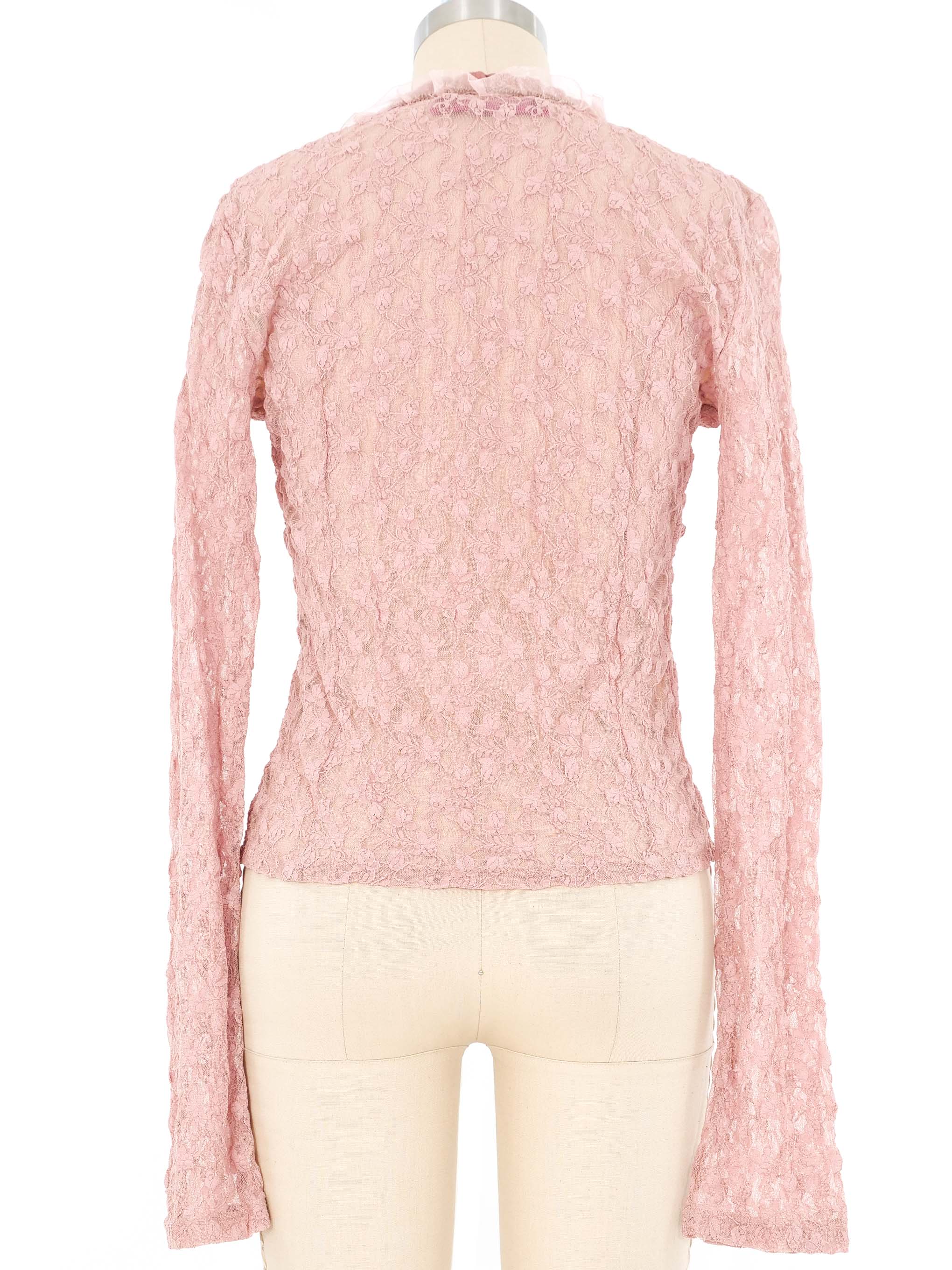 Voyage Dusty Pink Lace Cardigan